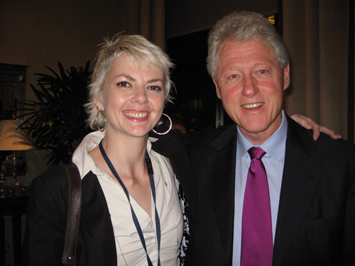 Deanna Zandt and Bill Clinton