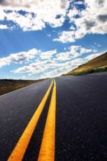 Highway Nothin' in the middle of the road...